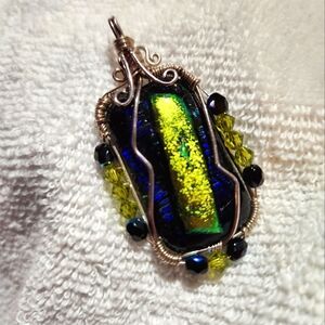 Handmade Glass Fused Pendant